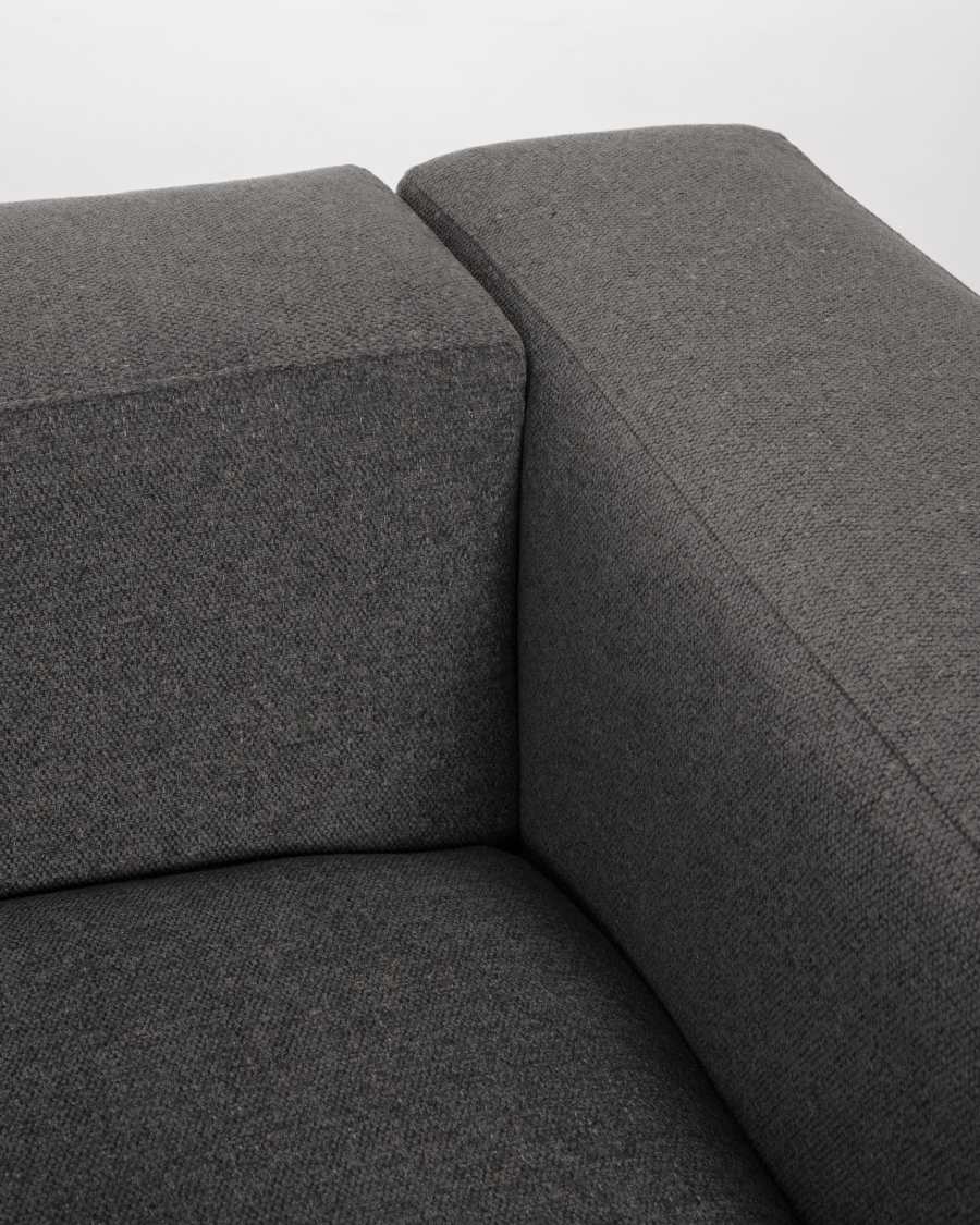 Blok 2 seater sofa in grey, 210 cm