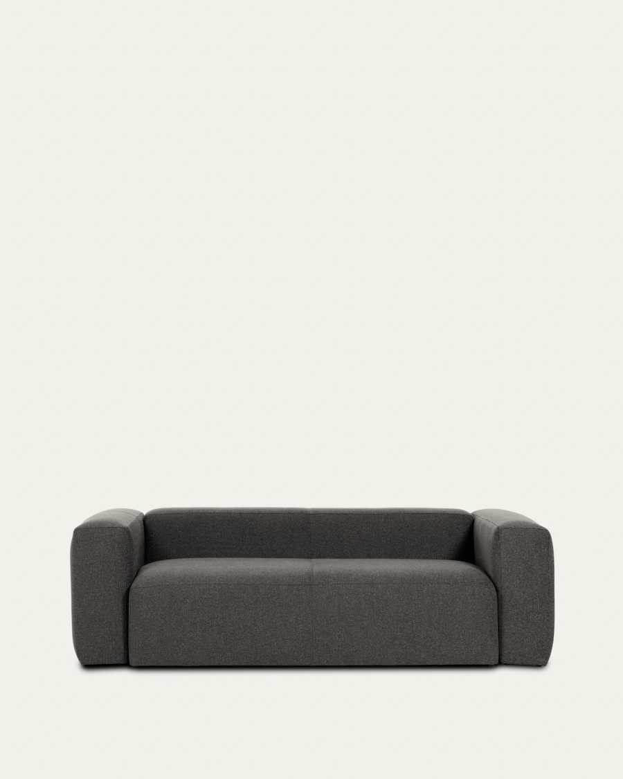 Blok 2 seater sofa in grey, 210 cm