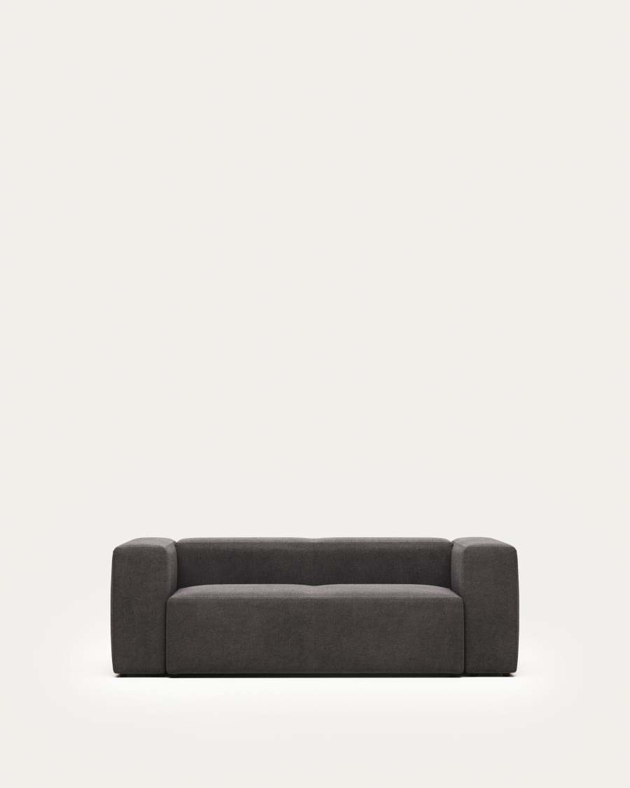 Blok 2 seater sofa in grey, 210 cm
