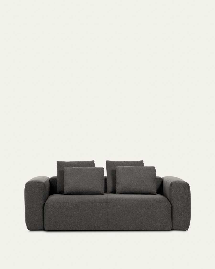 Blok 2 seater sofa in grey, 210 cm