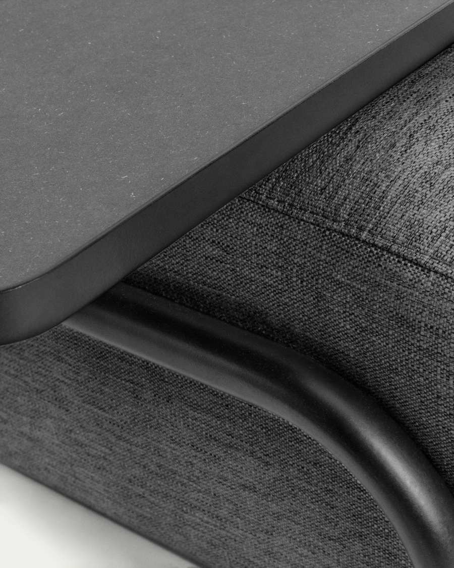 Divano Compo 3 posti grigio scuro 232 cm