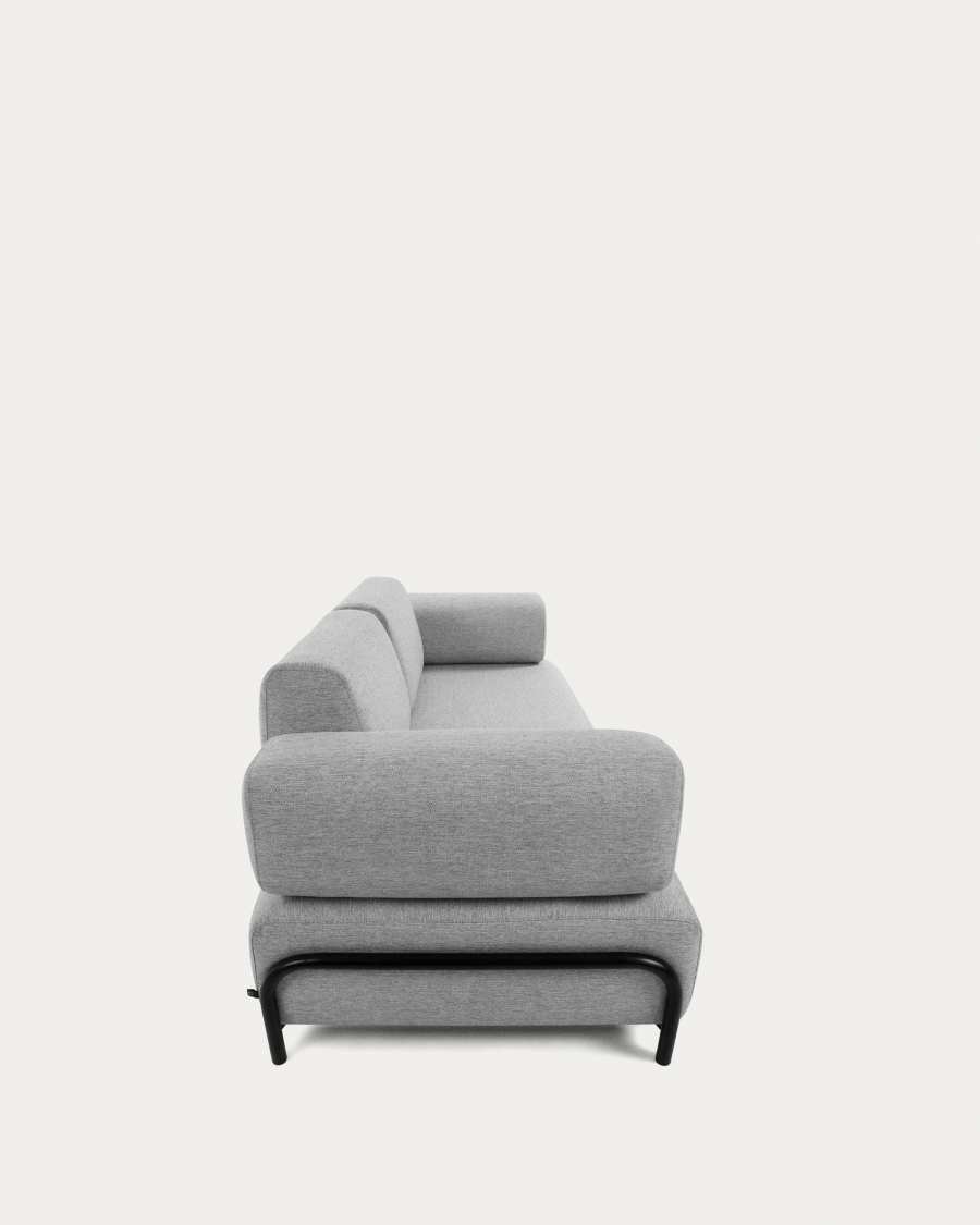 Compo 3 seater sofa in light grey, 232 cm