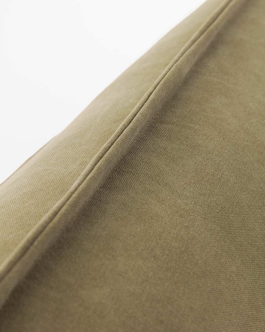 Eveline Bettsofa 195 cm, braun, Metall Struktur