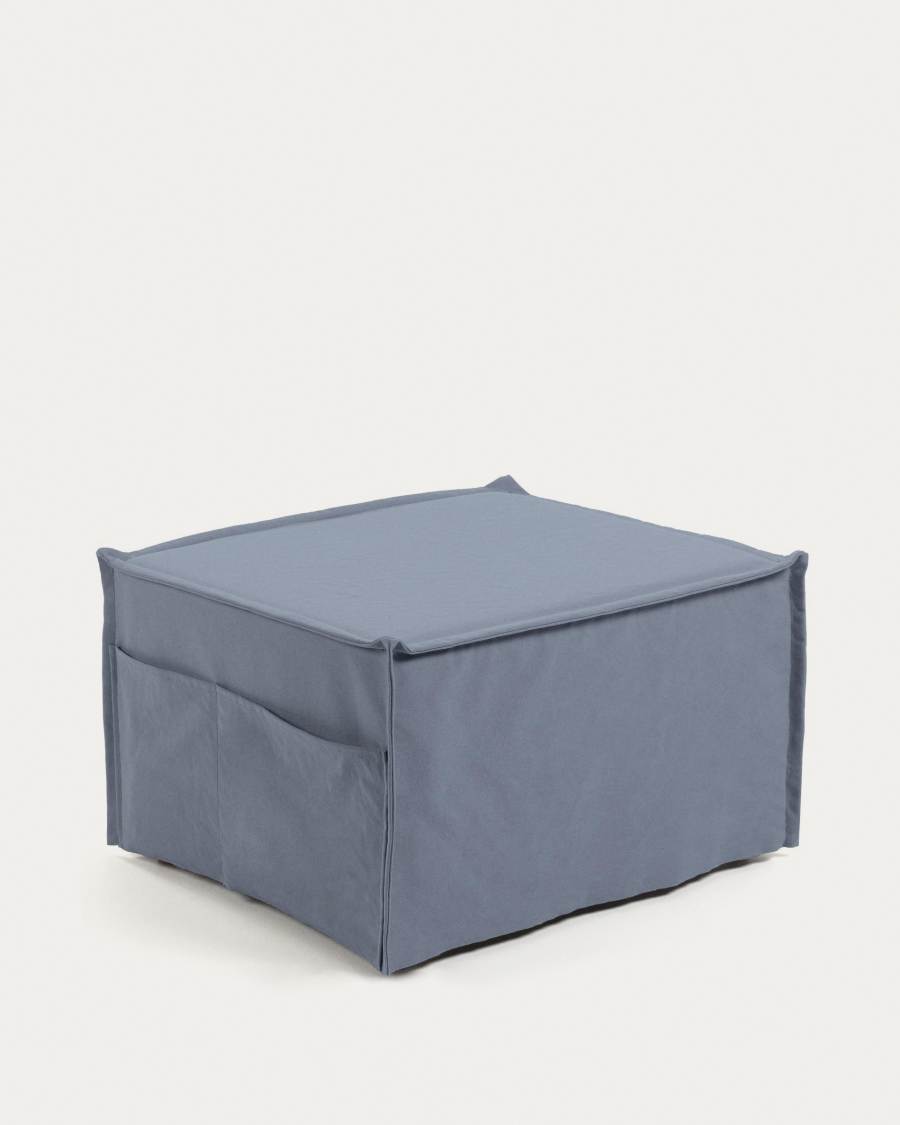 Chauffeuse Lizzie 70 x 60 (180) cm bleu