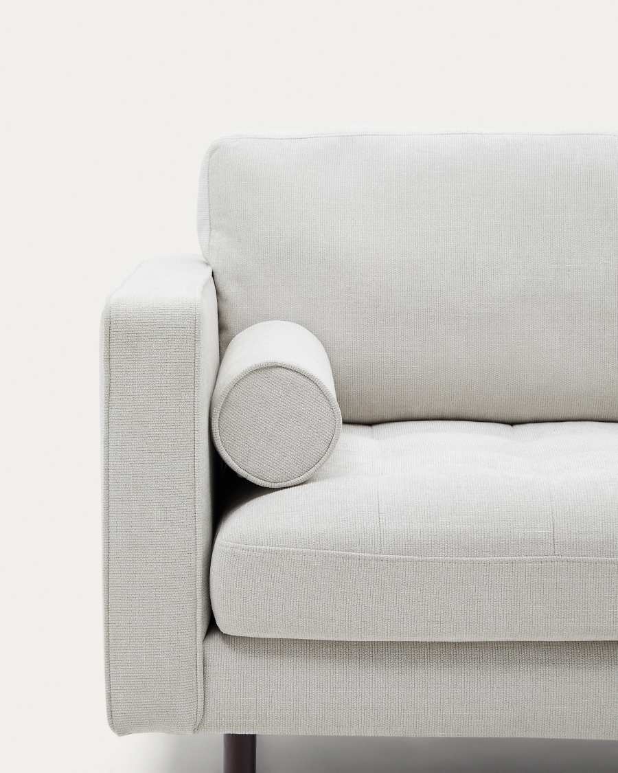 Debra 2-seater sofa with pearl chenille footrest and wenge-finished legs, 182 cm FSC Mix Credit