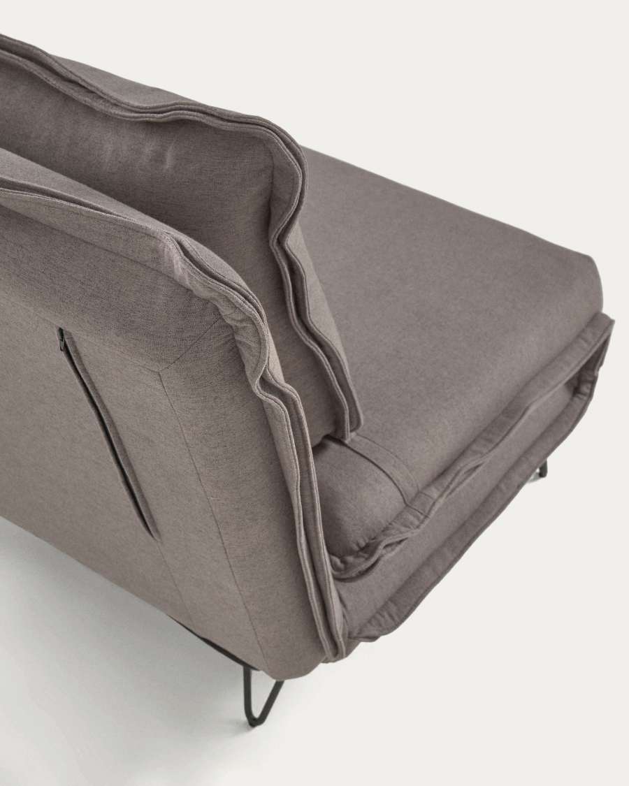 Miski 2-Sitzer Bettsofa grau 105 cm
