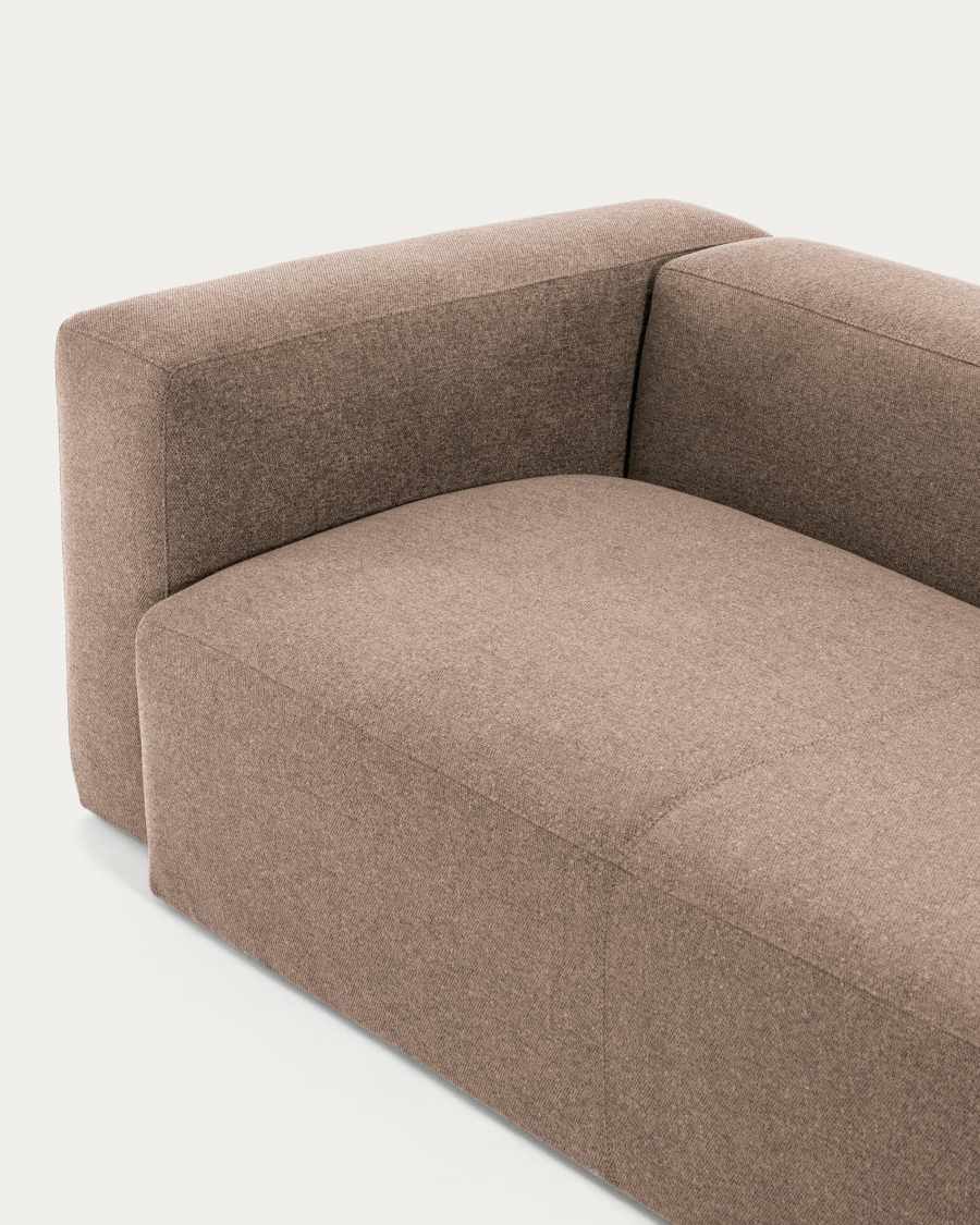 4-Sitzer-Ecksofa Blok mit rosa Chenille 320 x 230 cm FSC Mix Credit