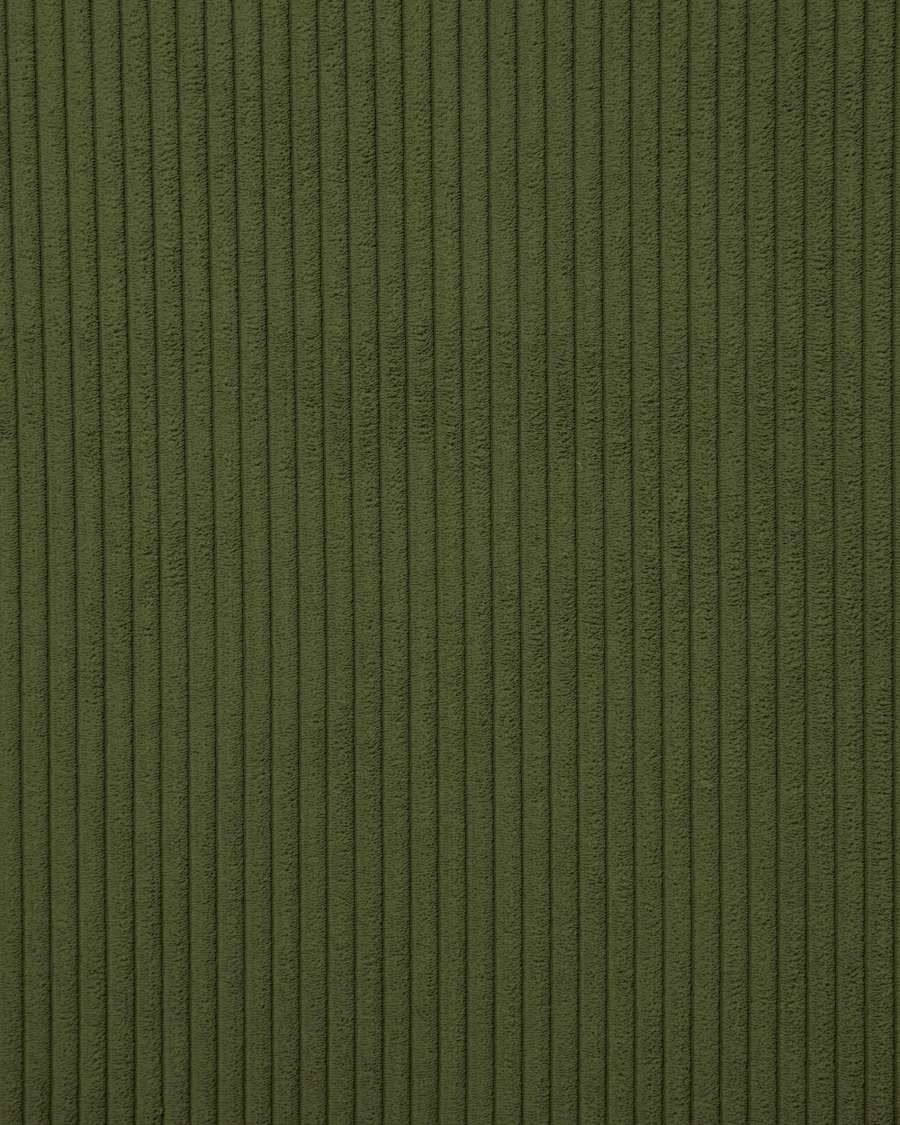 Divano ad angolo Blok 4 posti in velluto a coste spesse verde 320 x 230 cm / 230 x 320 cm FSC Mix Credit