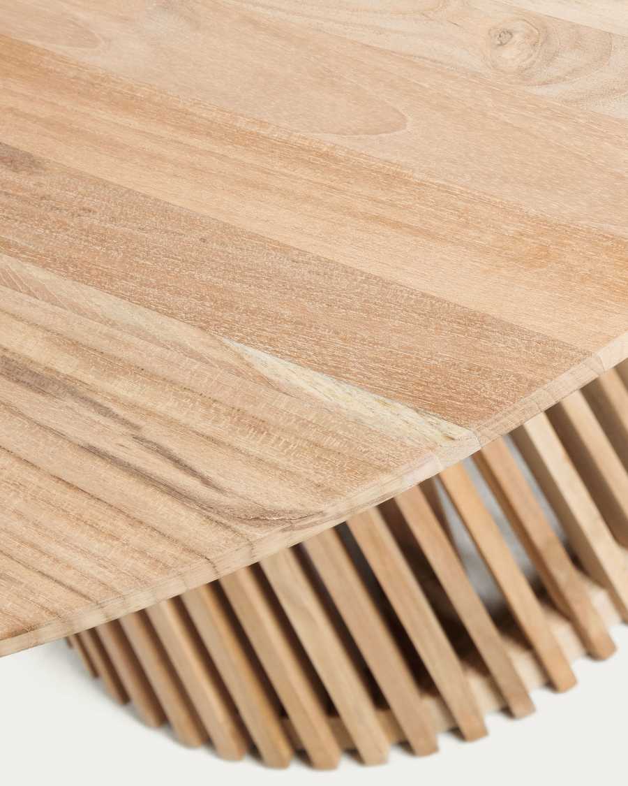 Tavolo rotondo Jeanette in legno massello di teak Ø 90 cm