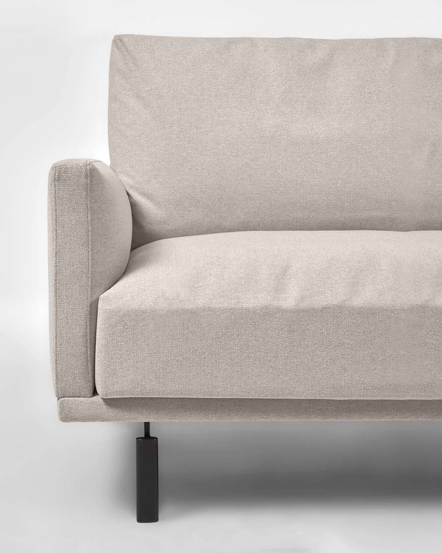 Galene 4-seater sofa with right-hand chaise longue in beige 314 cm