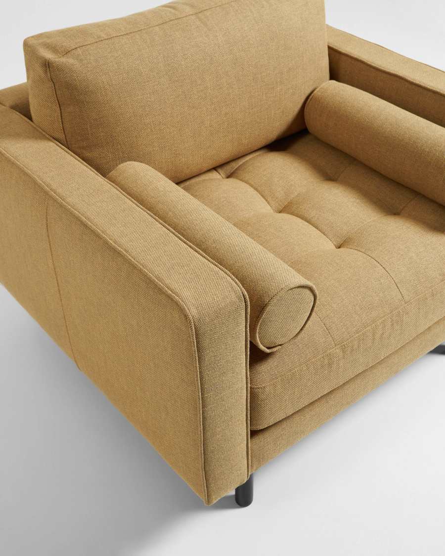 Debra mustard armchair