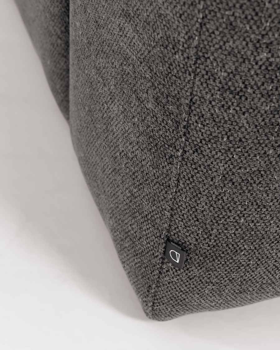 Canapé Blok 3 places gris avec méridienne à gauche 300 cm