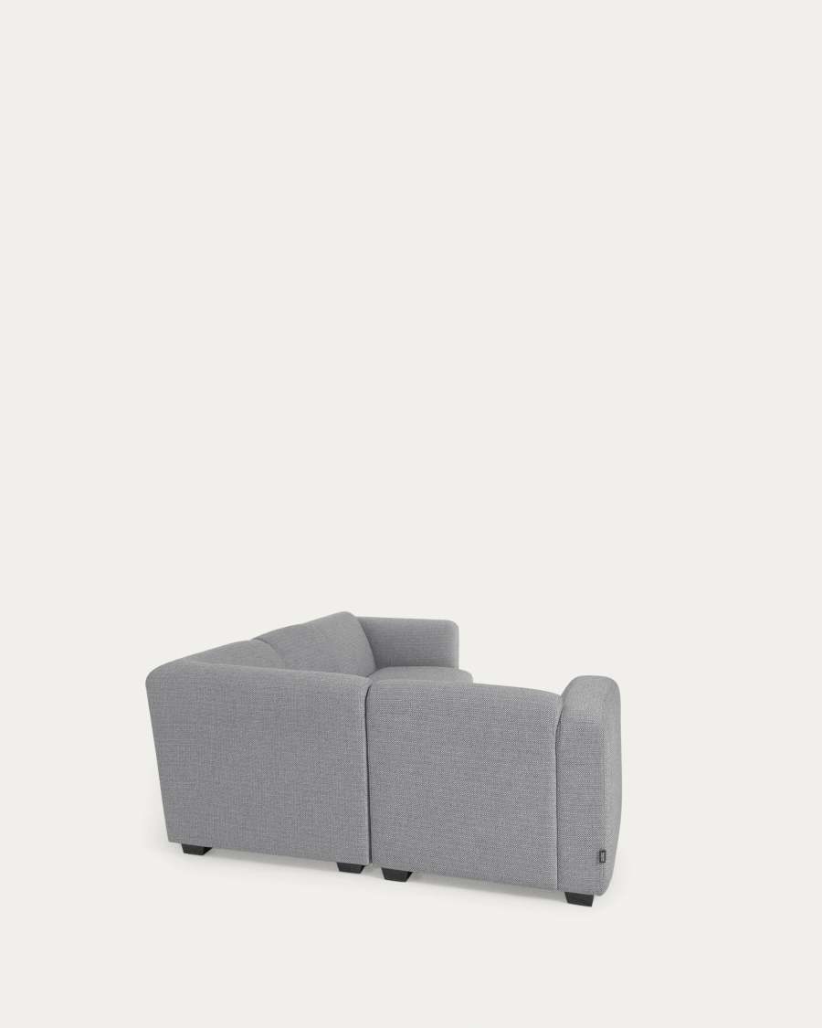 Legara 4 seater corner sofa in light grey, 226 x 164 cm