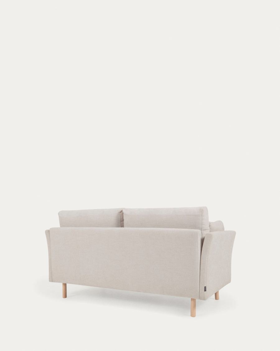 Gilma 2-Sitzer Sofa beige mit Beinen naturfarben 170 cm