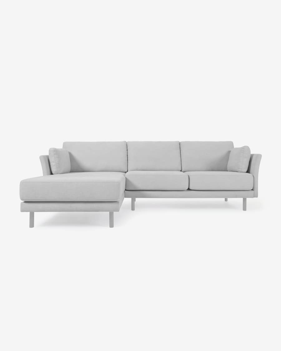 Gilma three-seater sofa with chaise longue and custom upholstery - category A