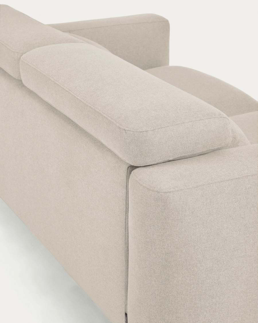 Singa 3 seater sofa with reclining headrest and extendable seat in white 215 cm