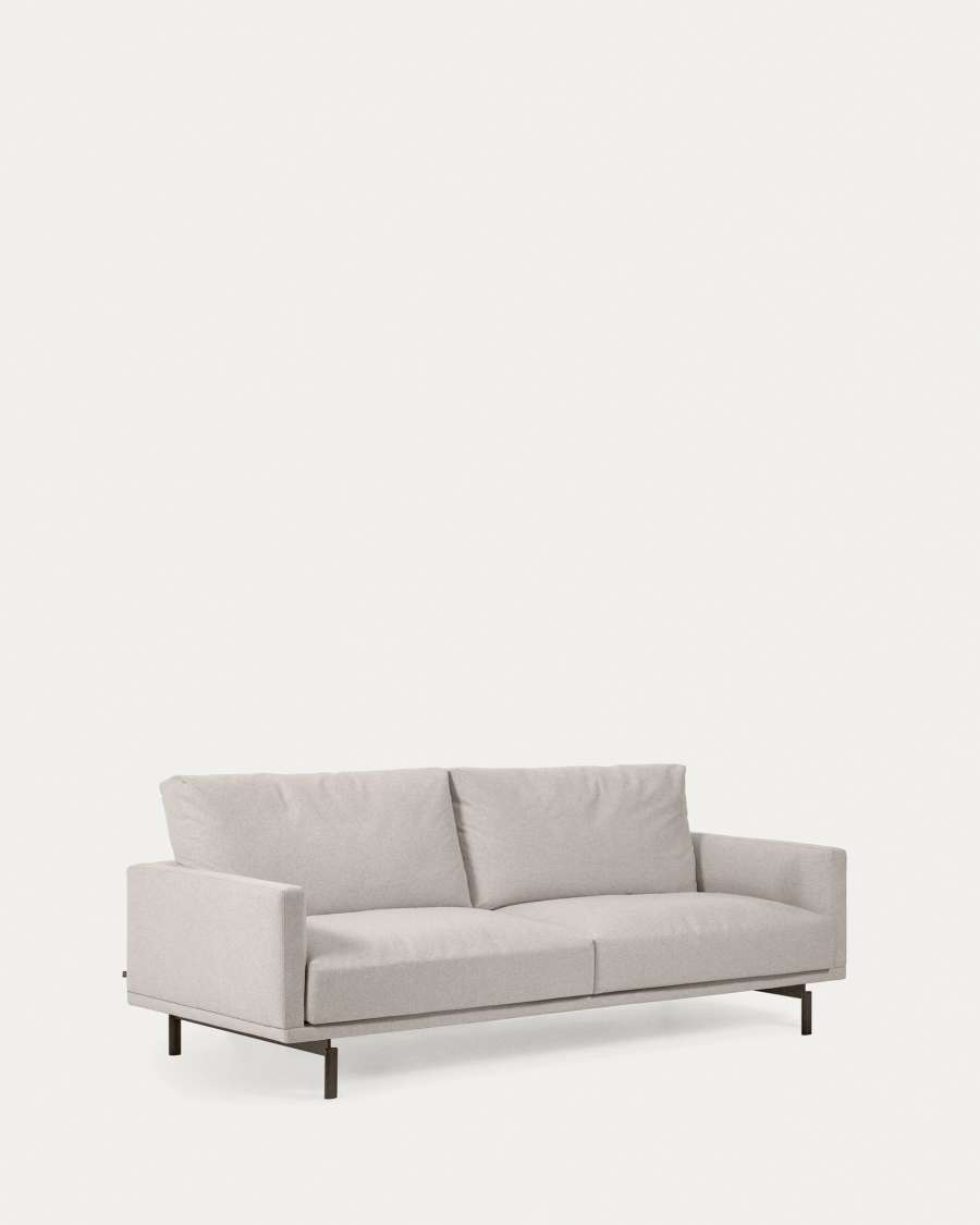 Galene 3 seater sofa in beige, 214 cm FSC Mix Credit