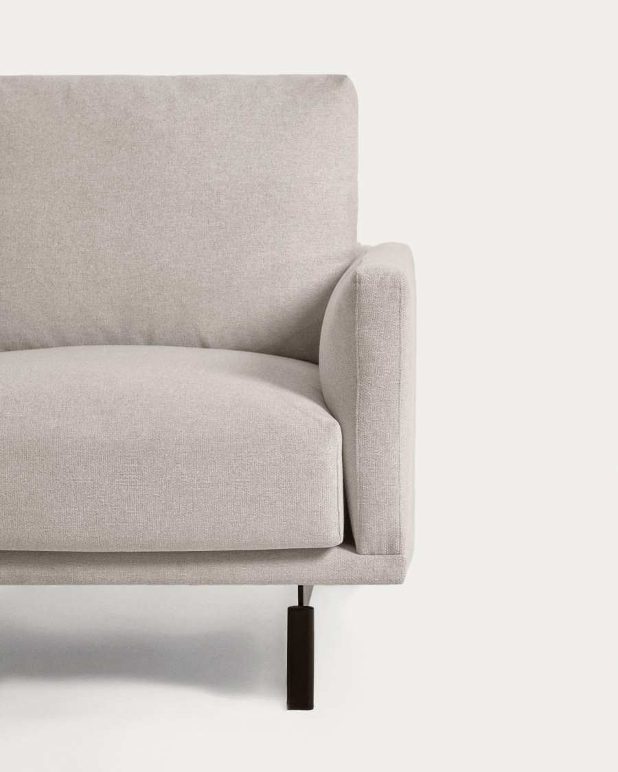 Galene 3 seater sofa with left-hand chaise longue in beige, 194 cm FSC Mix Credit