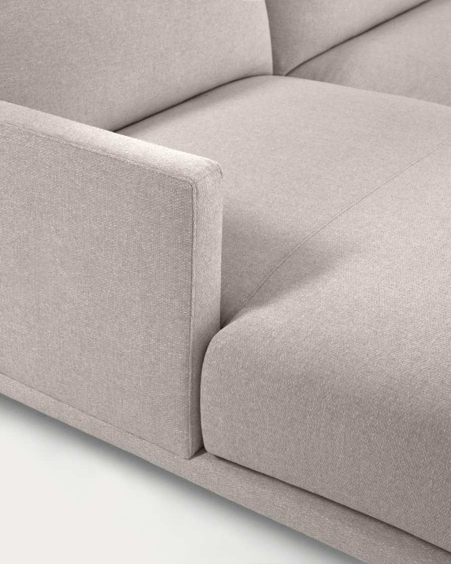 Galene 3 seater sofa with left-hand chaise longue in beige, 194 cm FSC Mix Credit