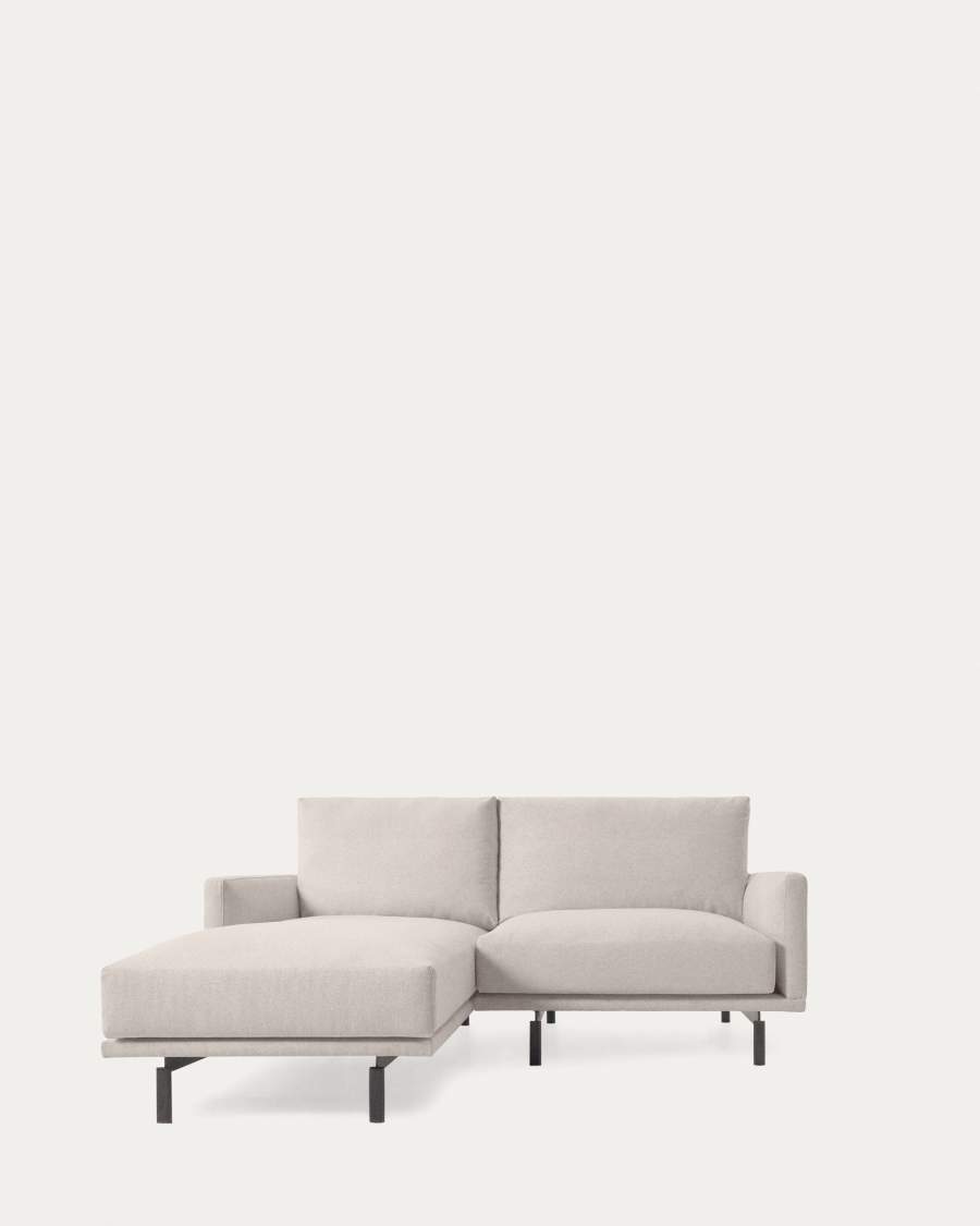 Galene 3 seater sofa with left-hand chaise longue in beige, 194 cm FSC Mix Credit