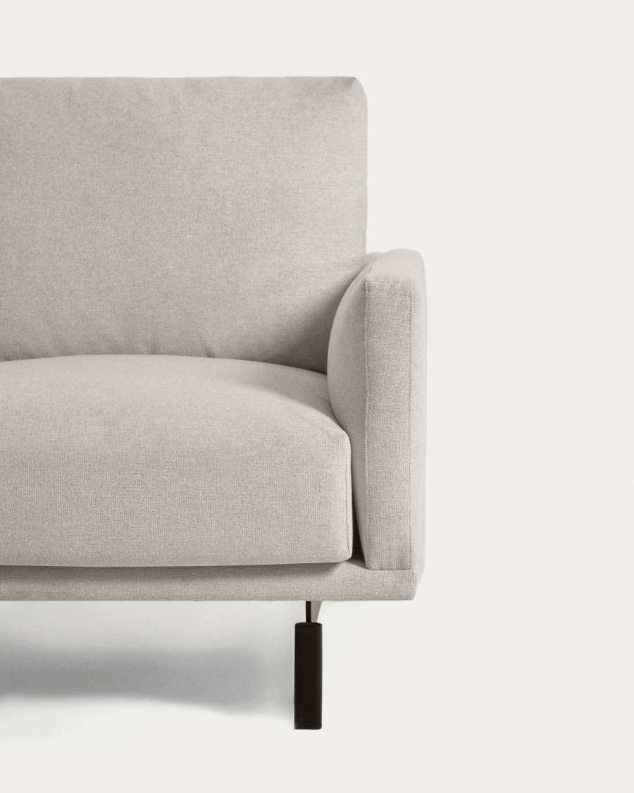 Galene 3 seater corner sofa in beige, 267 x 207 cm FSC Mix Credit