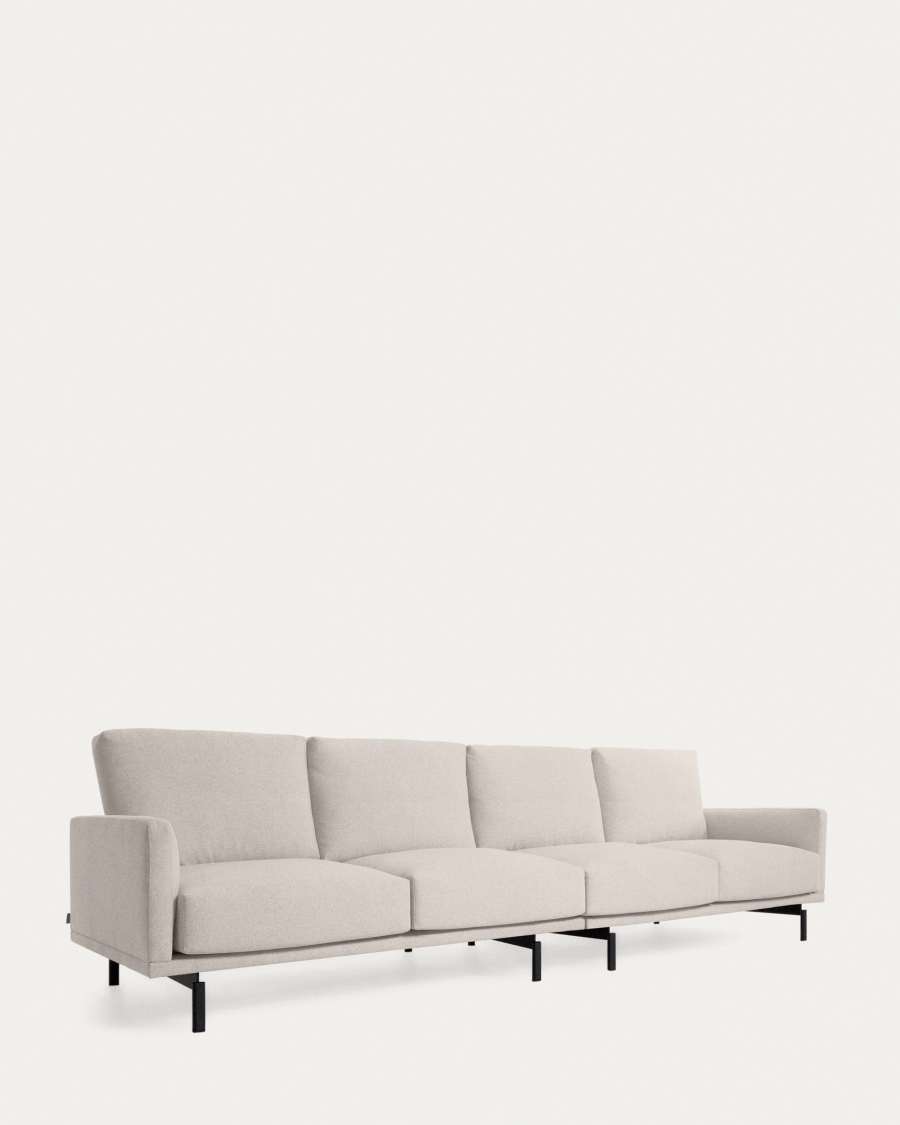 Galene 4 seater sofa in beige, 334 cm FSC Mix Credit