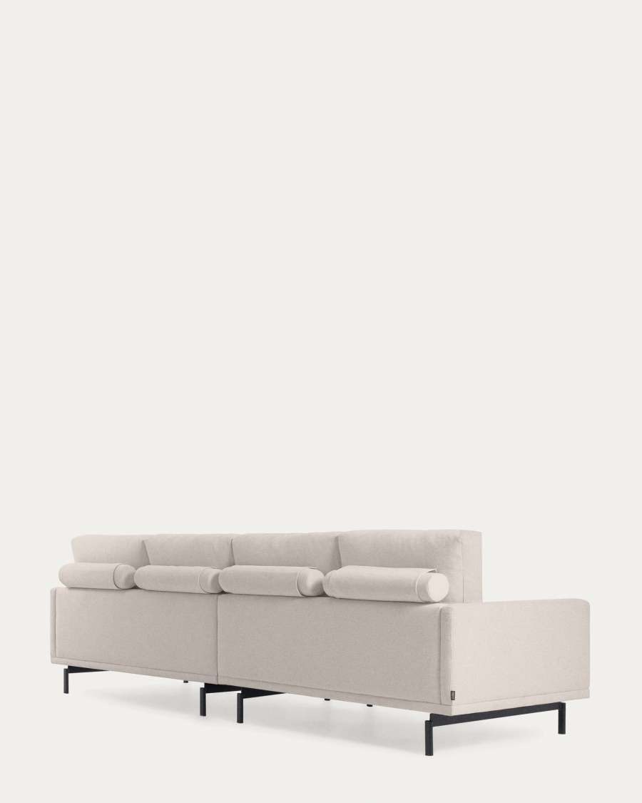 Galene 4 seater sofa in beige, 334 cm FSC Mix Credit