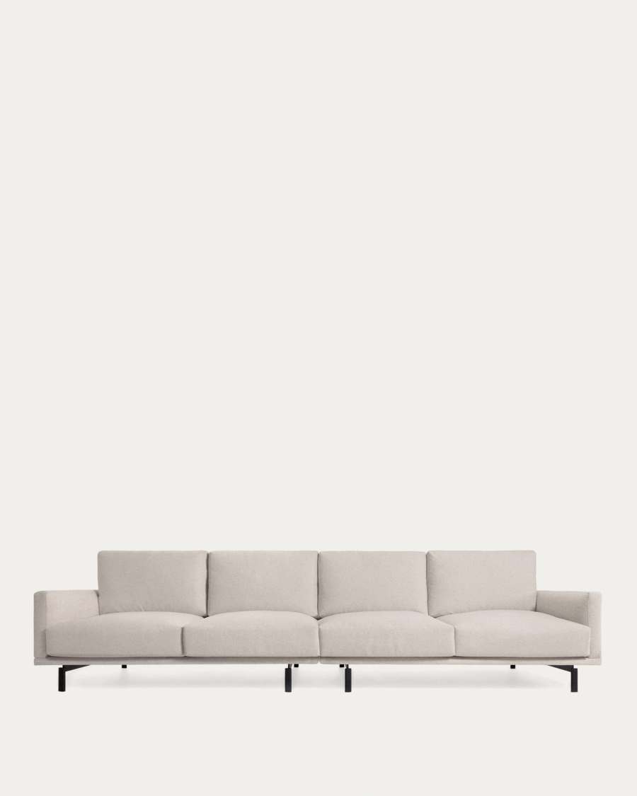 Galene 4 seater sofa in beige, 414 cm FSC Mix Credit