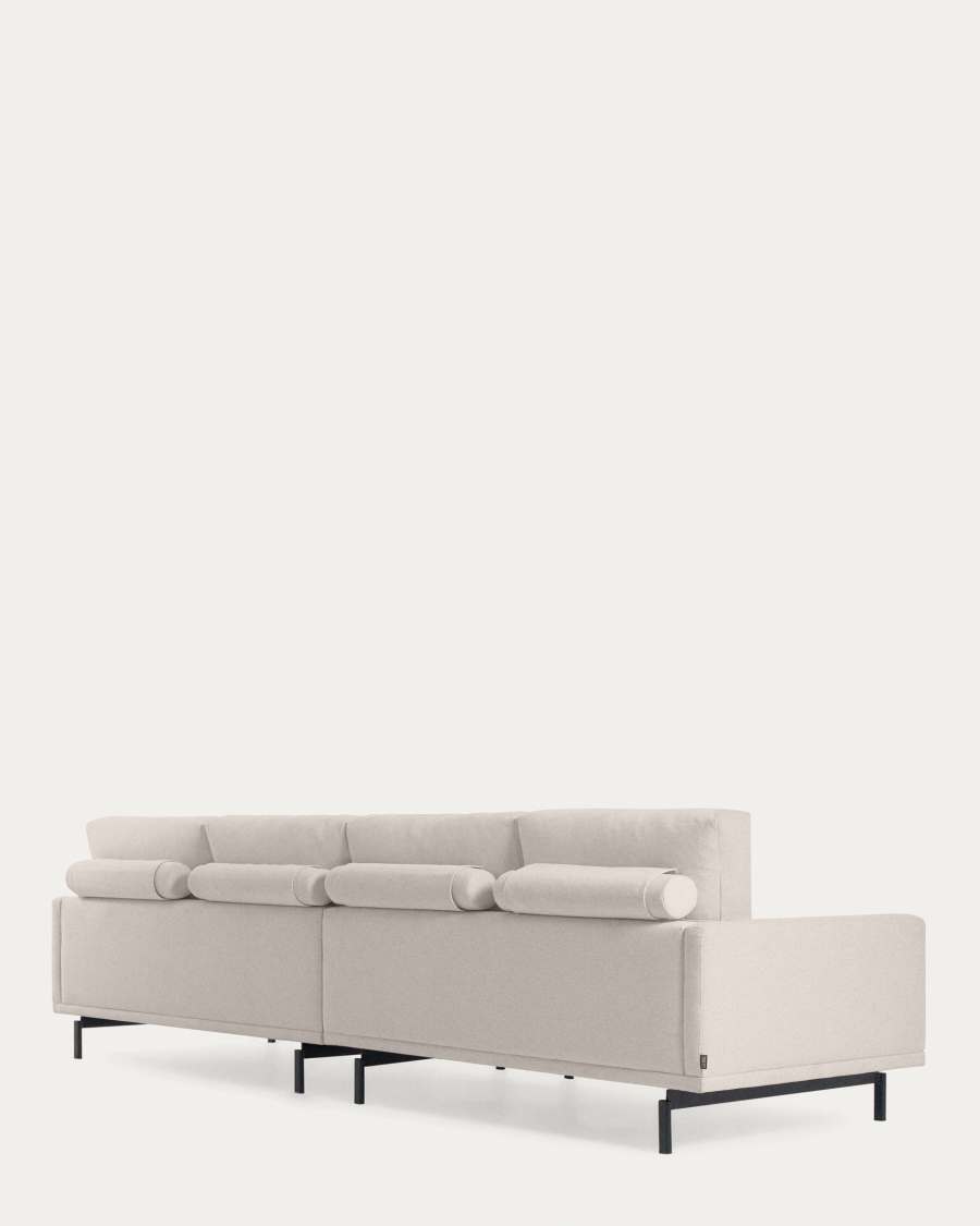 Galene 4 seater sofa in beige, 414 cm FSC Mix Credit