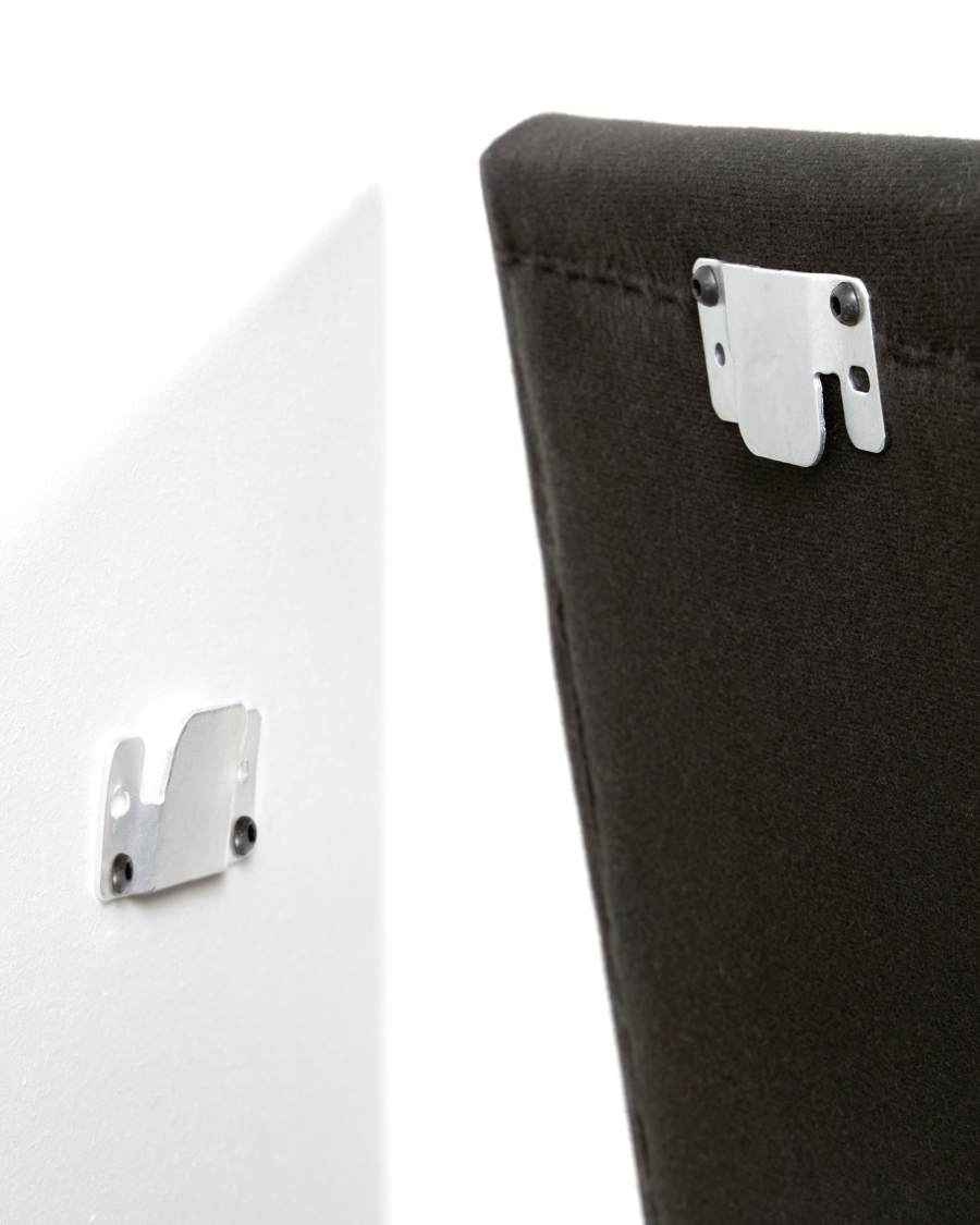 Tête de lit déhoussable Tanit en lin grenat pour lit jusqu’à 160 cm