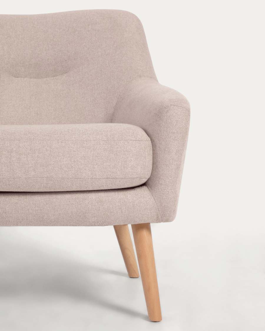 Candela armchair in beige FSC Mix Credit