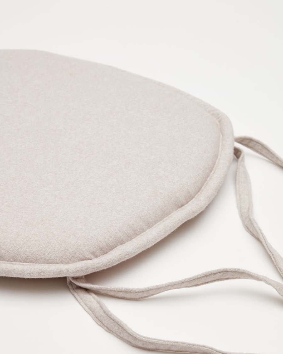 Cushion for Romane chair in beige 43 x 43 cm