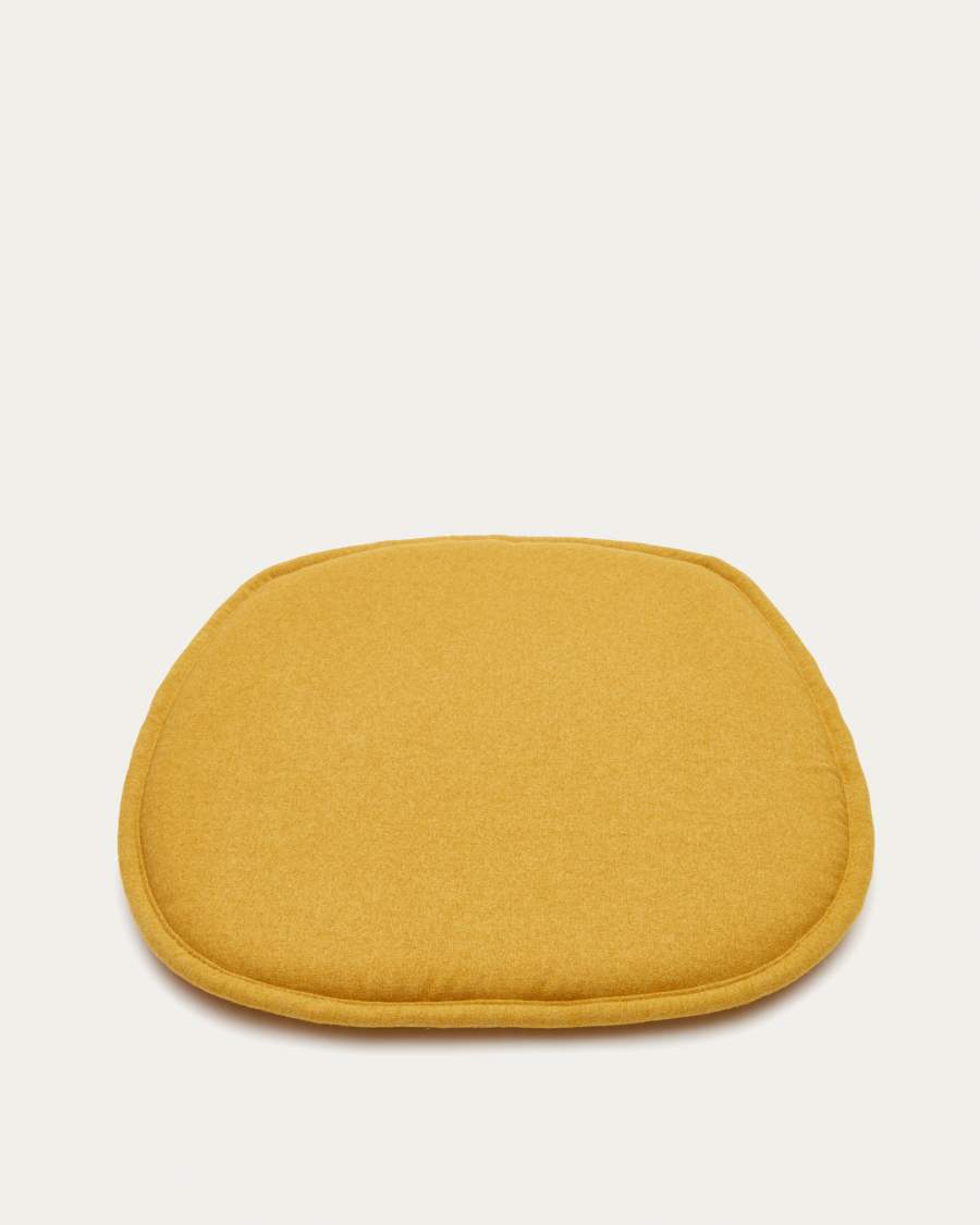 Kussen voor de Romane stoel in mosterdgeel 43 x 43 cm