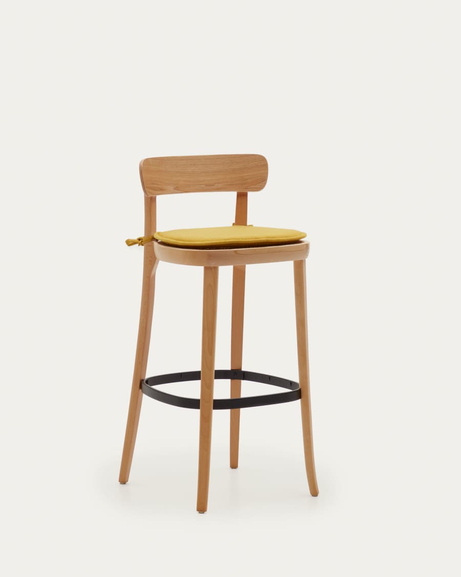 Kussen voor de Romane stoel in mosterdgeel 43 x 43 cm