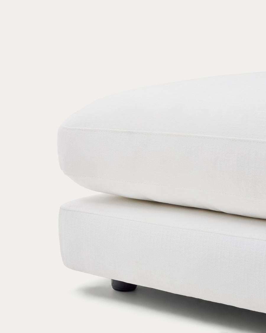 Fußablage Gala mit weißer Chenille FSC Mix Credit 90 x 90 cm