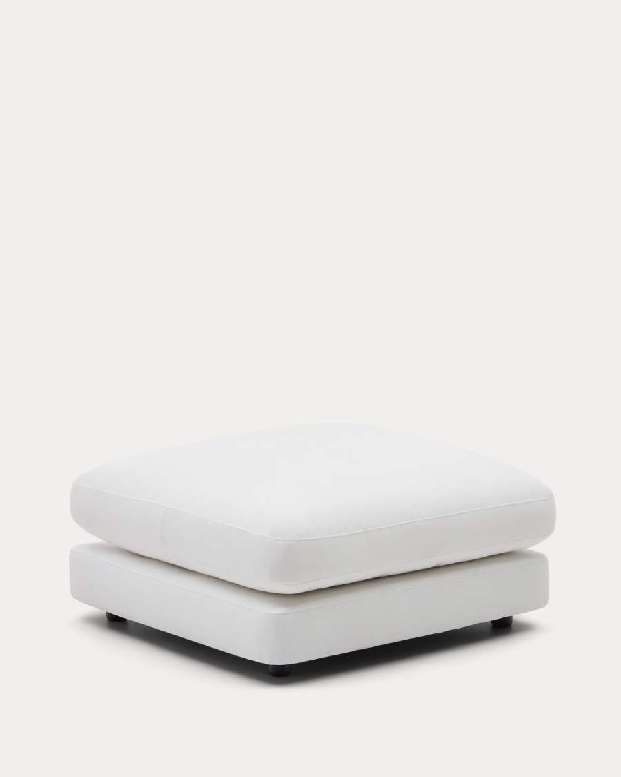 Fußablage Gala mit weißer Chenille FSC Mix Credit 90 x 90 cm