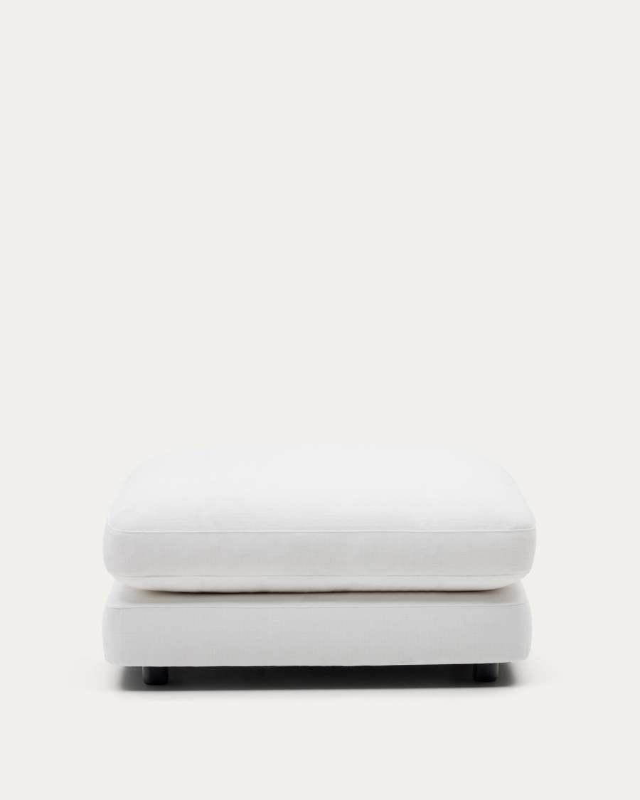 Fußablage Gala mit weißer Chenille FSC Mix Credit 90 x 90 cm