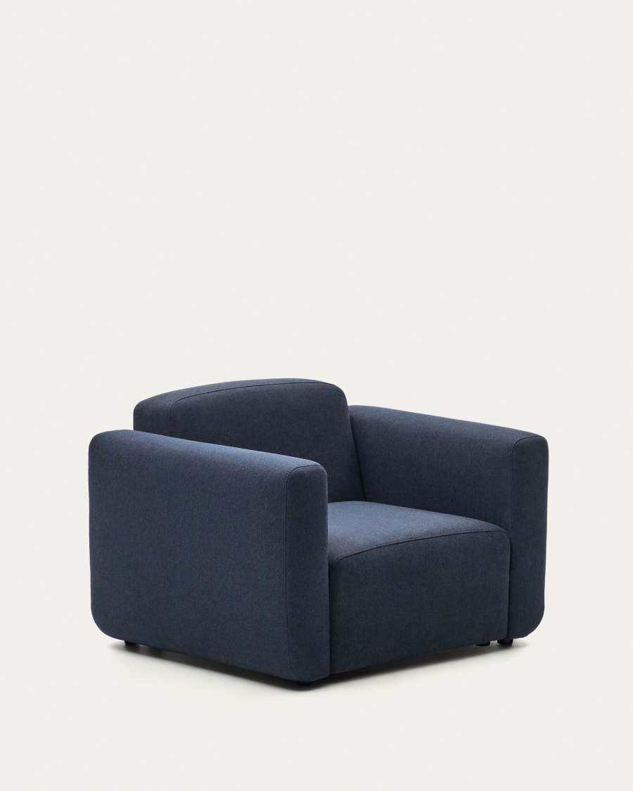 Neom modular armchair in blue FSC Mix Credit