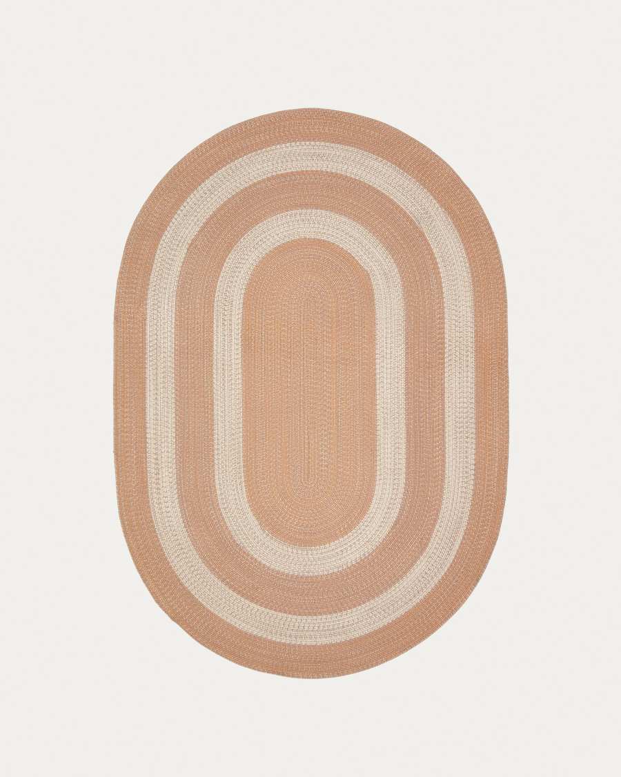 Leeith rug, 100% PET in orange, Ø 160 x 230 cm
