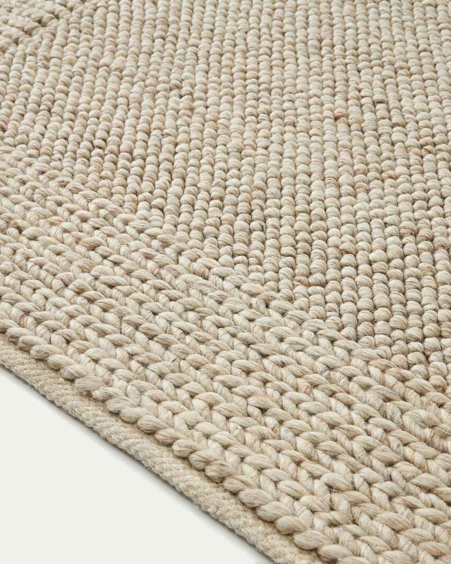 Catifa Minji de llana grisa 160 x 230 cm