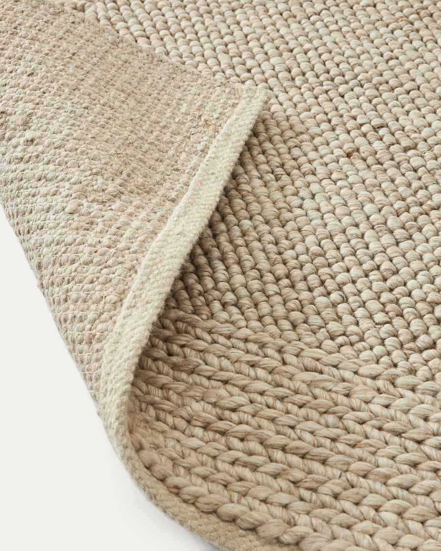 Catifa Minji de llana grisa 160 x 230 cm