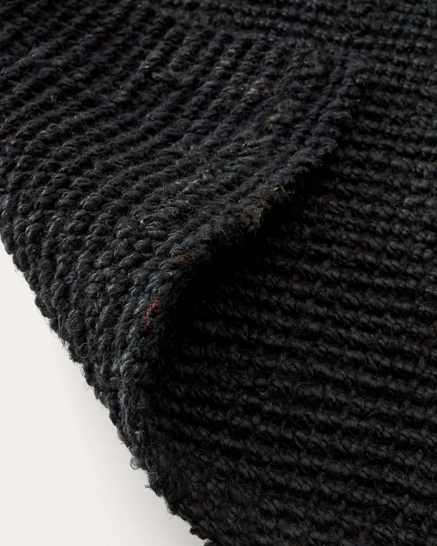 Tapis Madelin en jute noir 160 x 230 cm