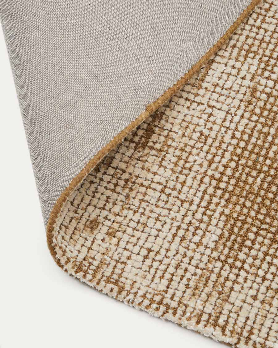 Tapis Susi en laine et viscose de bambou vert 200 x 300 cm