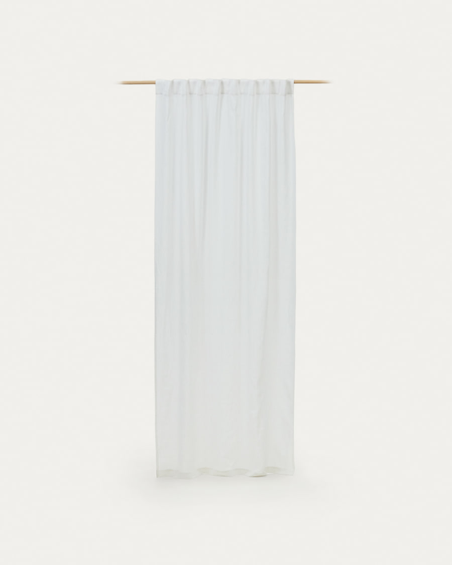 Malavella curtain, 100% lino in white, 140 x 270 cm