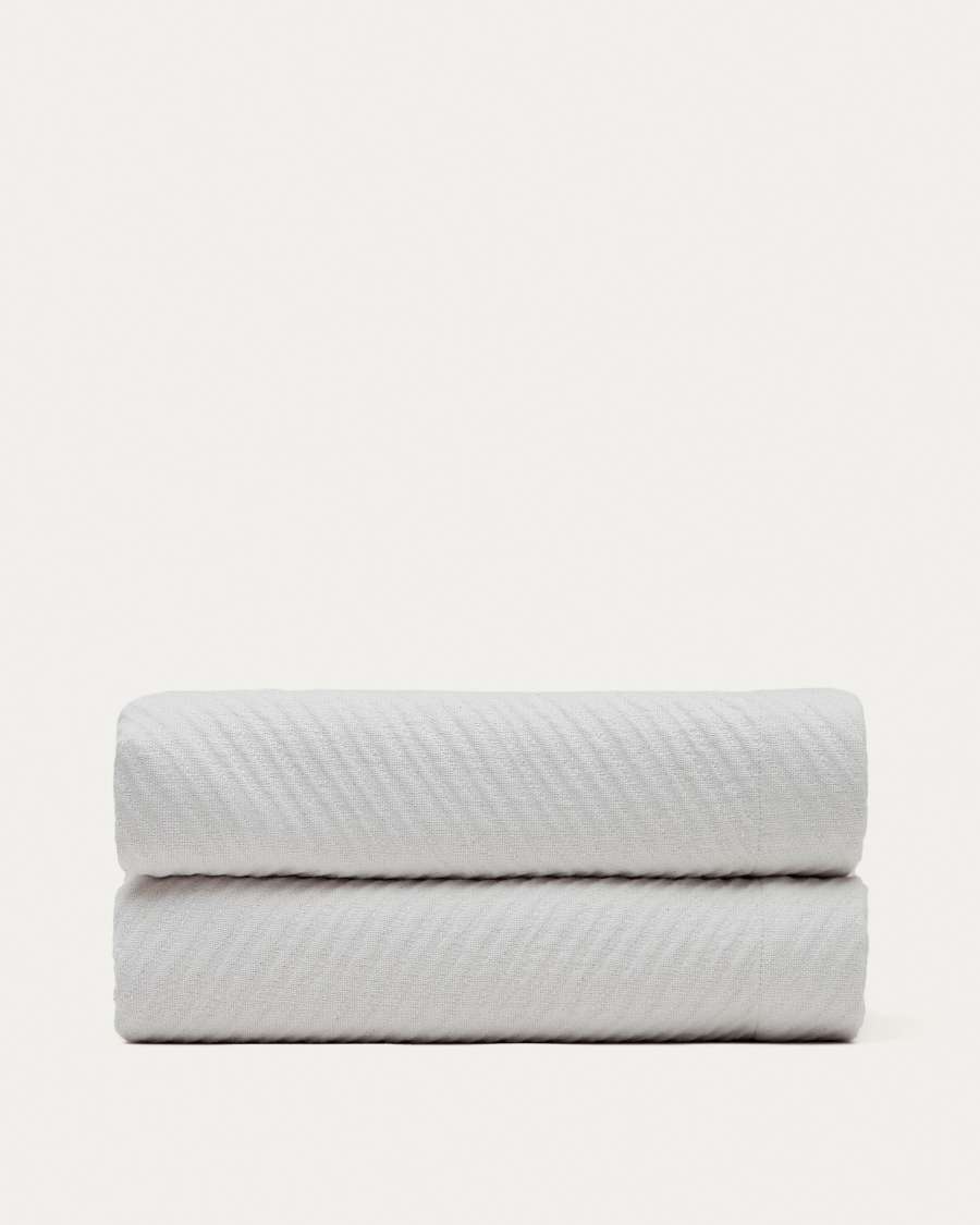 Berga Tagesdecke 100% Baumwolle in Weiß für Bett von 180/200 cm