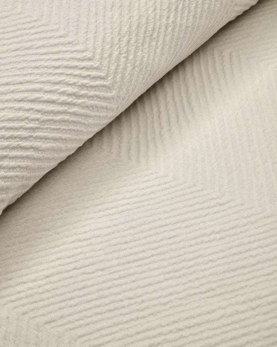Bedar Tagesdecke 100% Baumwolle in Beige für Bett von 180/200 cm