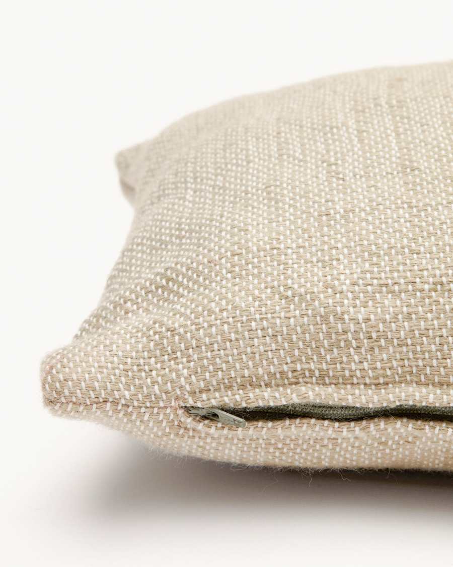 Menuda 100% PET cushion cover in beige, 30 x 50 cm