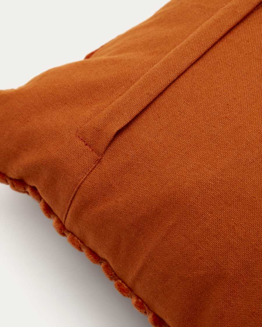 Mei Kissenhülle 100% Baumwollsamt orange 45 x 45 cm