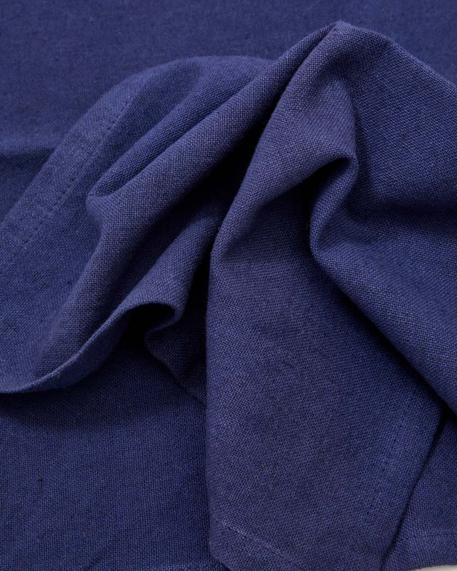 Conjunt Sonima de camí de taula i 2 tovallons 100% cotó amb ratlles beix i blau