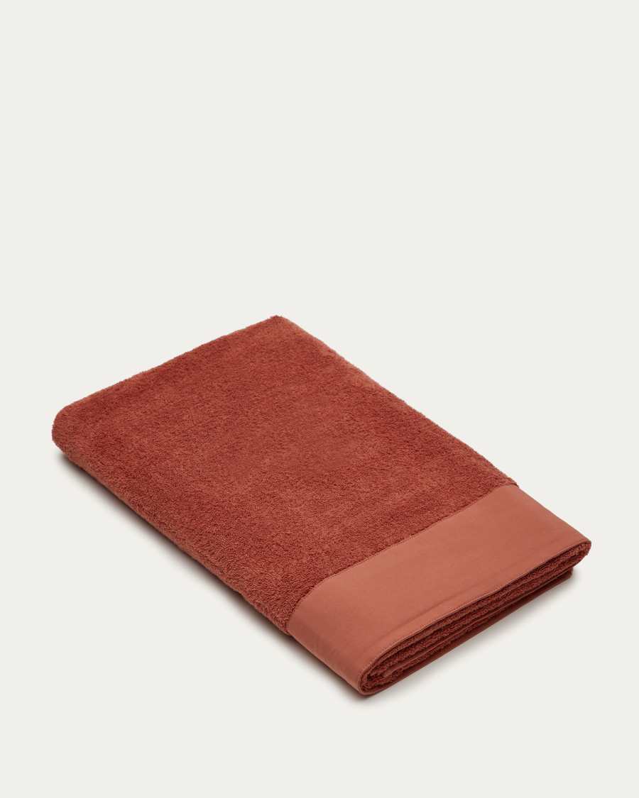 Takeshi 100% terracotta cotton bathroom towel, 90 x 150 cm
